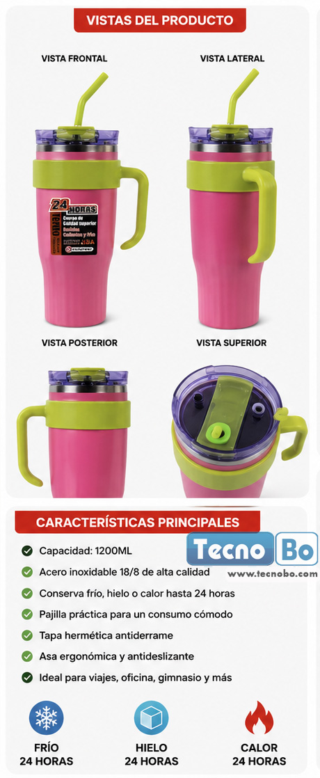 VASOS TERMICOS 1200ML VISIONEER - Imagen 3
